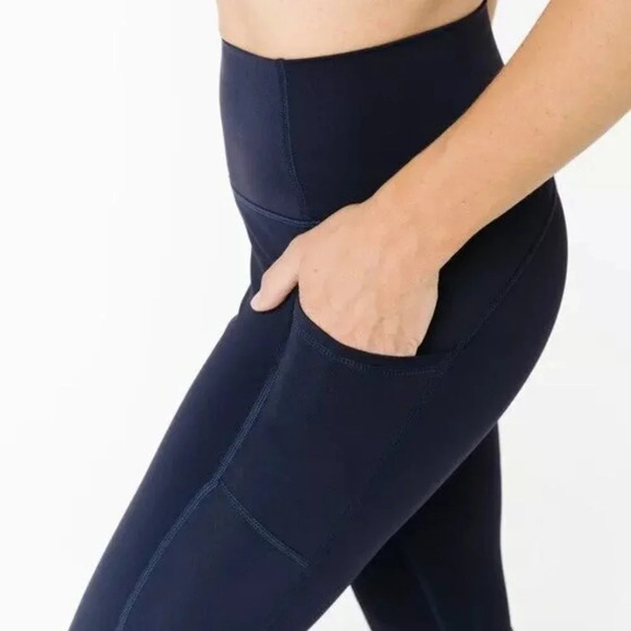 Zyia Active Blue Brilliant High Rise Pocket Leggings - Picture 1 of 6